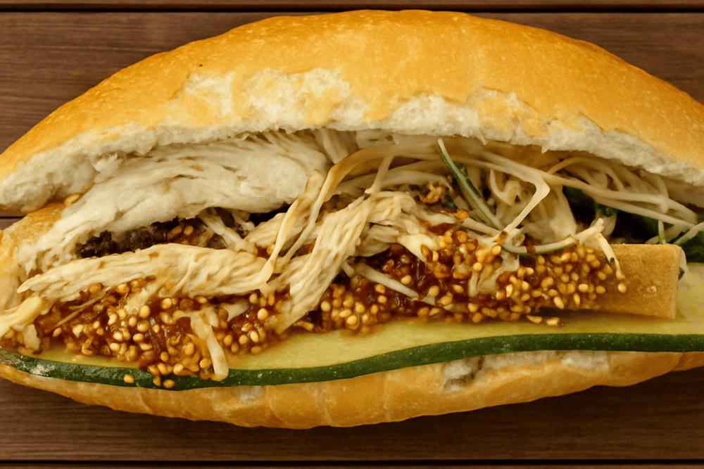 Banh mi thuong hang at Huynh De Vegetarian Banh Mi is a must-try item on the menu
